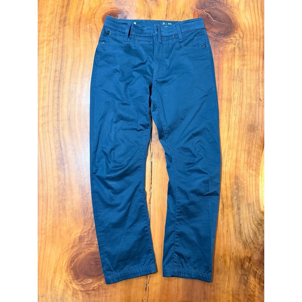 G-Star Raw Jogger Chino Men's Pants 31 x 30 Cotton Navy Casual Stretch TT18